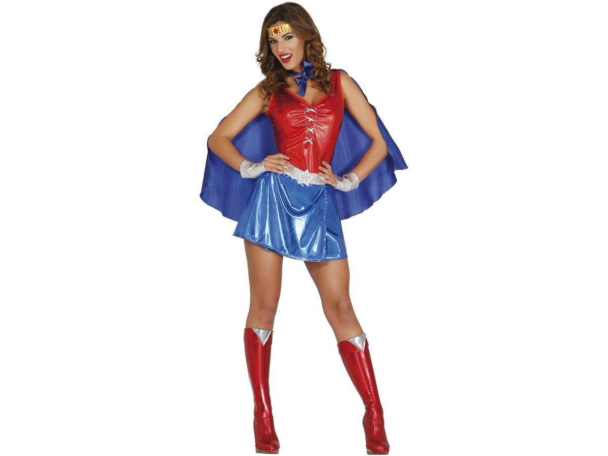 Costume adulto power woman taglia M 38-40