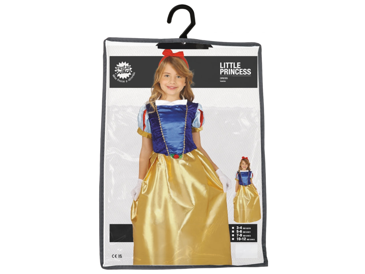 Costume principessina 7-9 anni