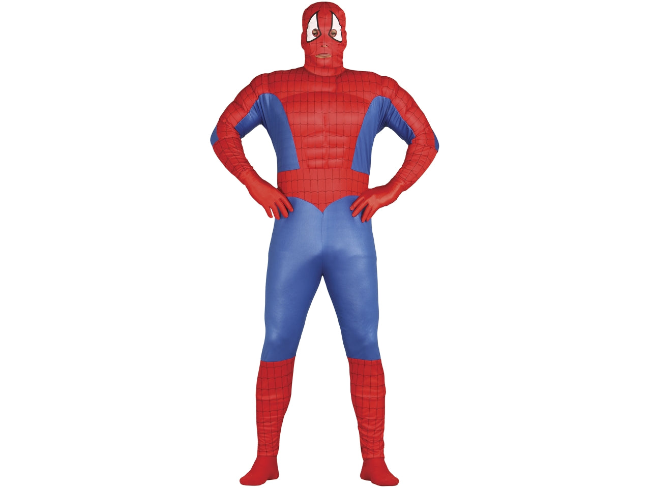Costume adulto supereroe muscoloso taglia L