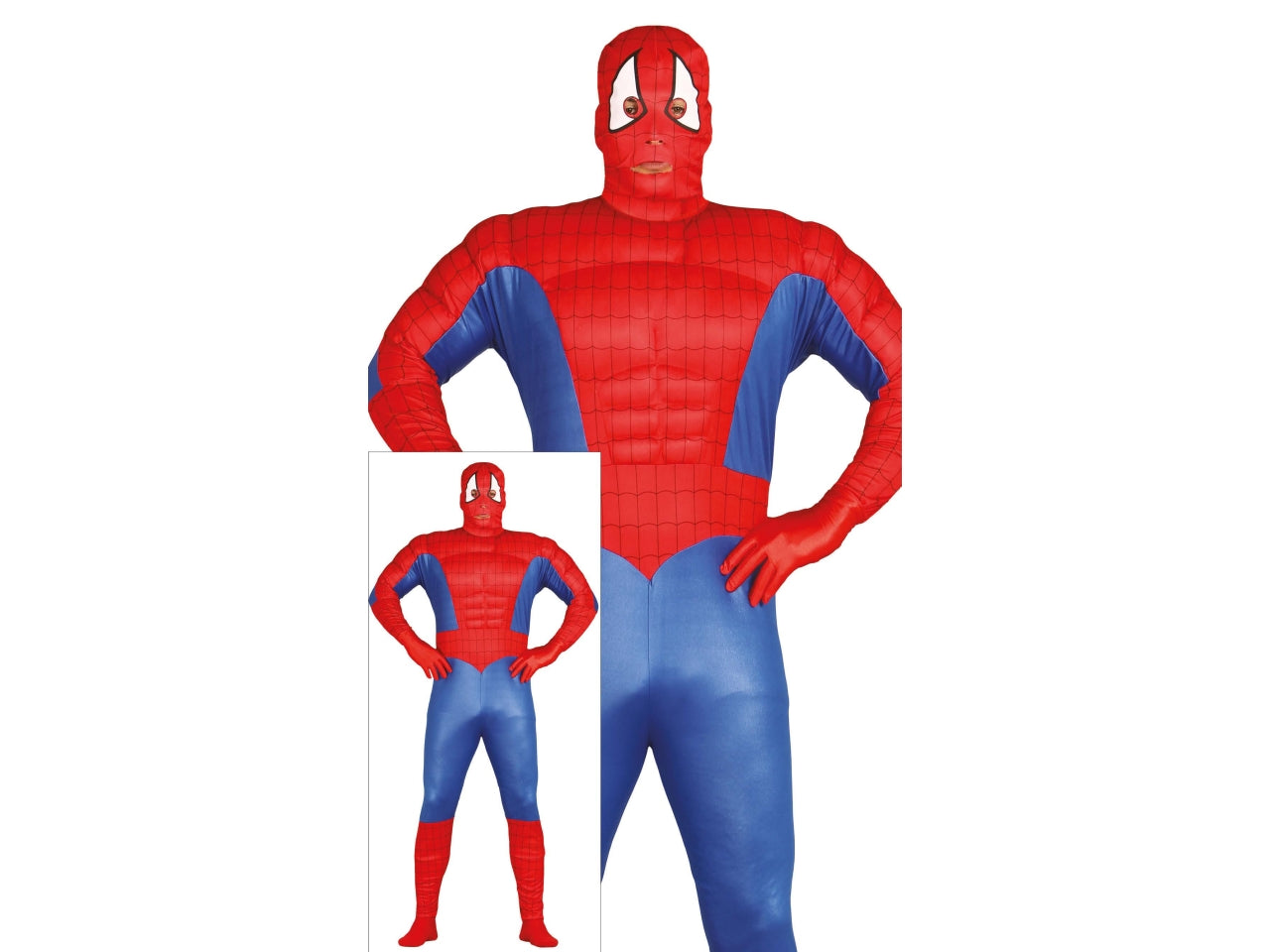 Costume adulto supereroe muscoloso taglia L