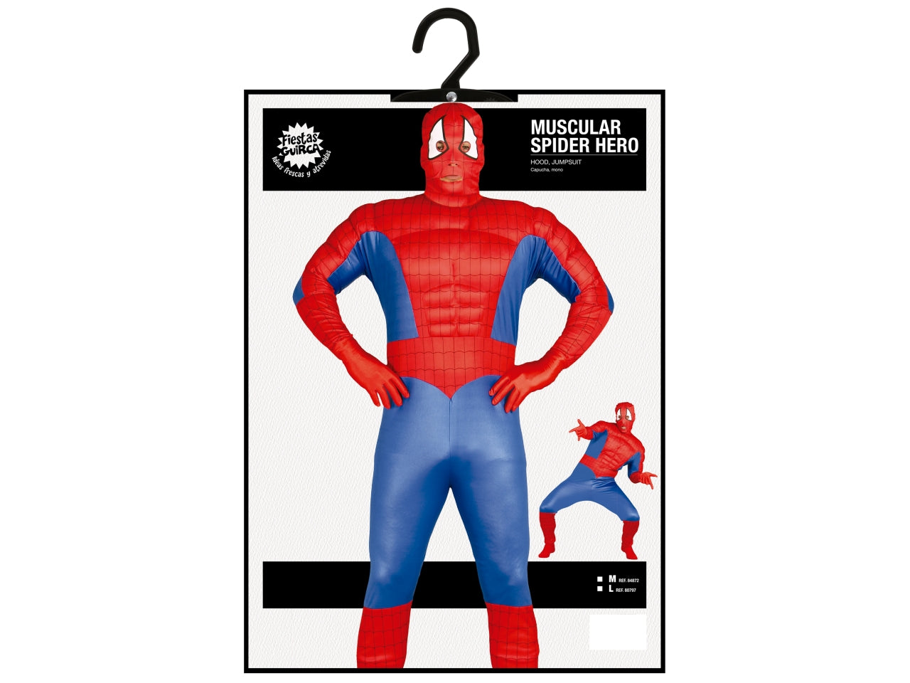 Costume adulto supereroe muscoloso taglia L
