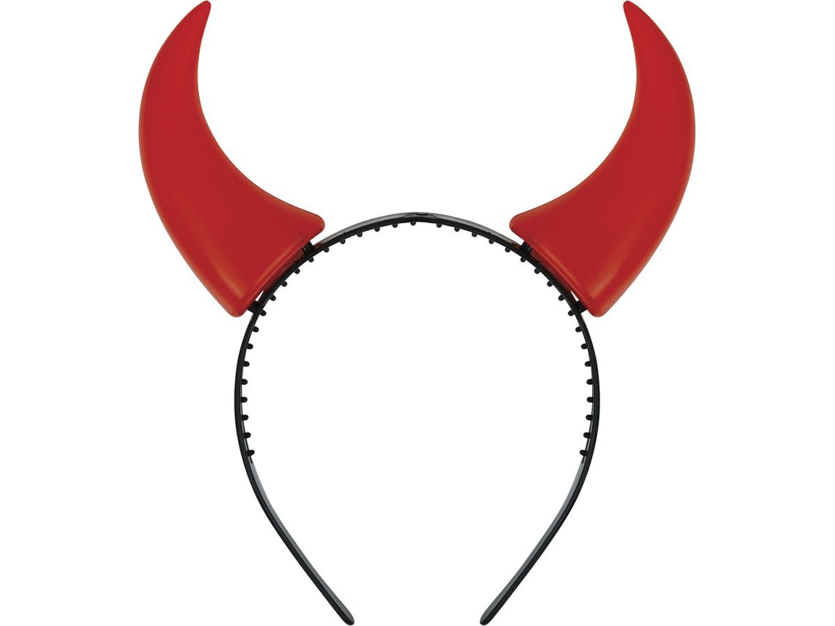 Cerchietto corna diavolo rosse