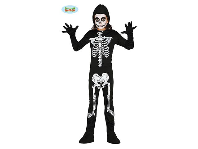 Costume scheletro 10/12 anni