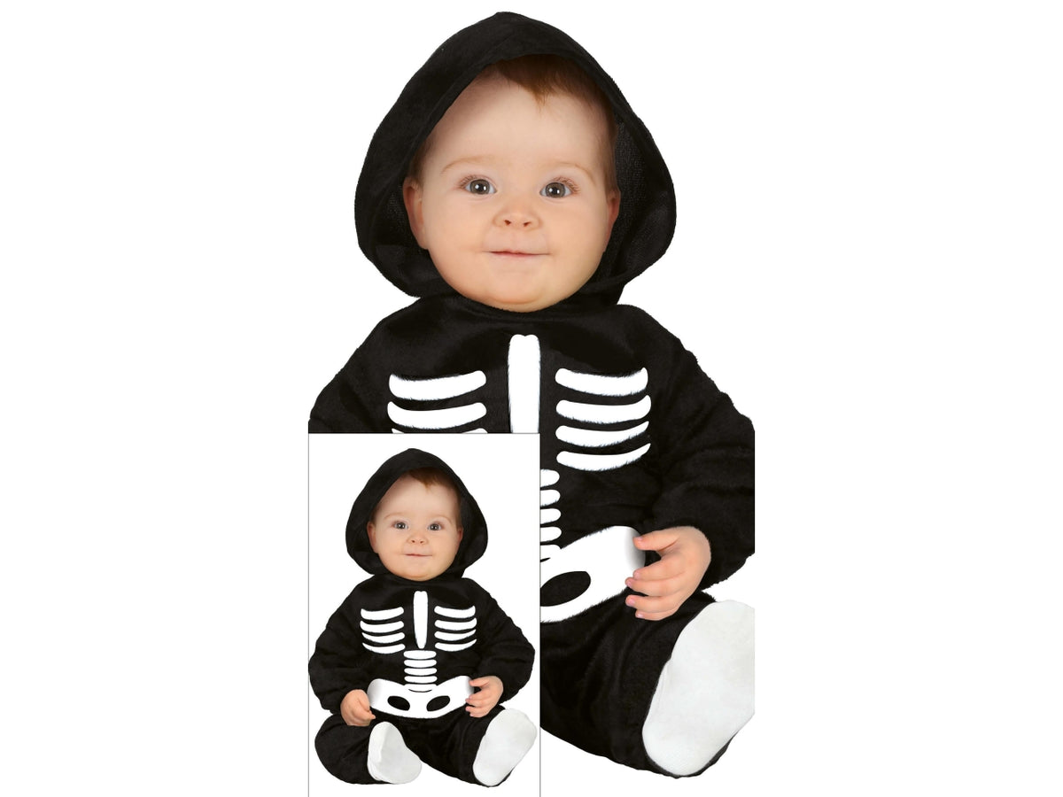 Costume baby scheletro 18/24 mesi