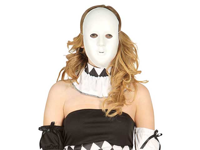 Maschera bianca dec. pvc 1135