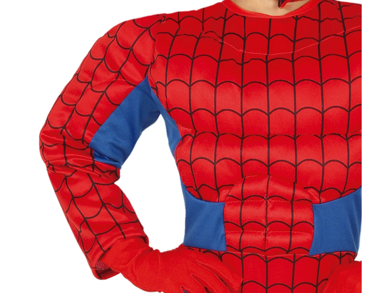 Costume supereroe muscoloso 5-6 anni