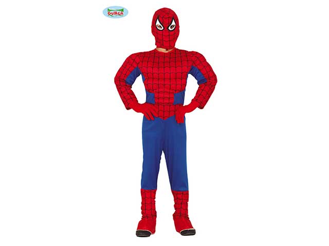 Costume da supereroe musculoso da bambino taglia 10-12 anni