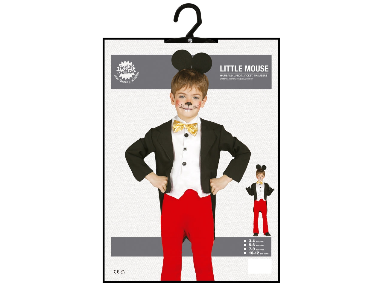 Costume topino 7-9 anni