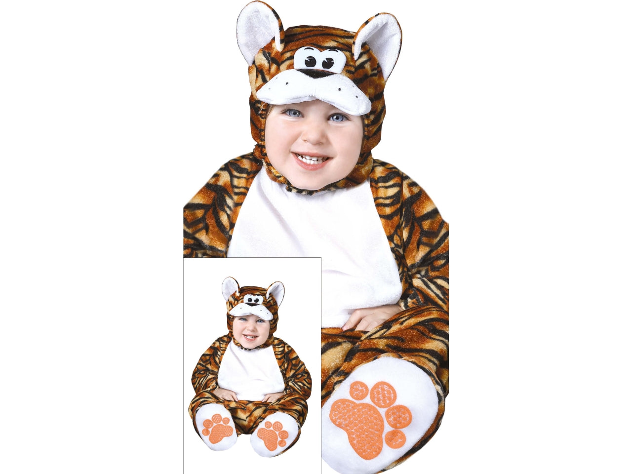 Costume baby tigre 12-24 mesi