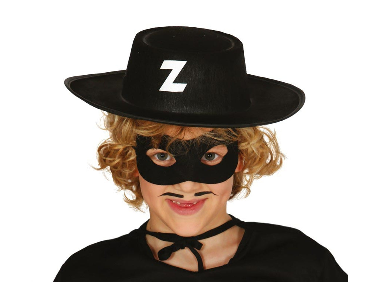 Cappello bandito mascherato in feltro da bambino