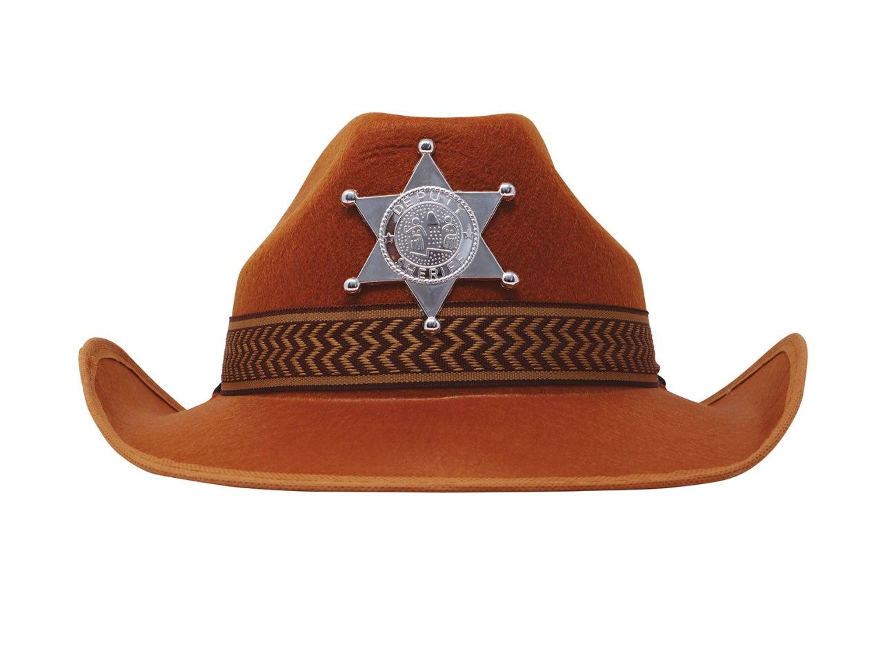 Cappello da sceriffo in feltro marrone