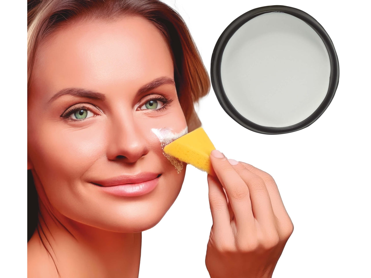 Trucco con spugnetta 9gr bianco