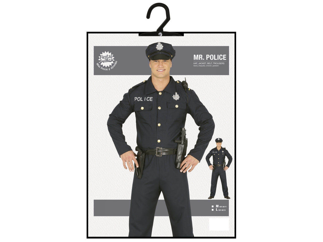 Costume adulto poliziotto taglia 52-54