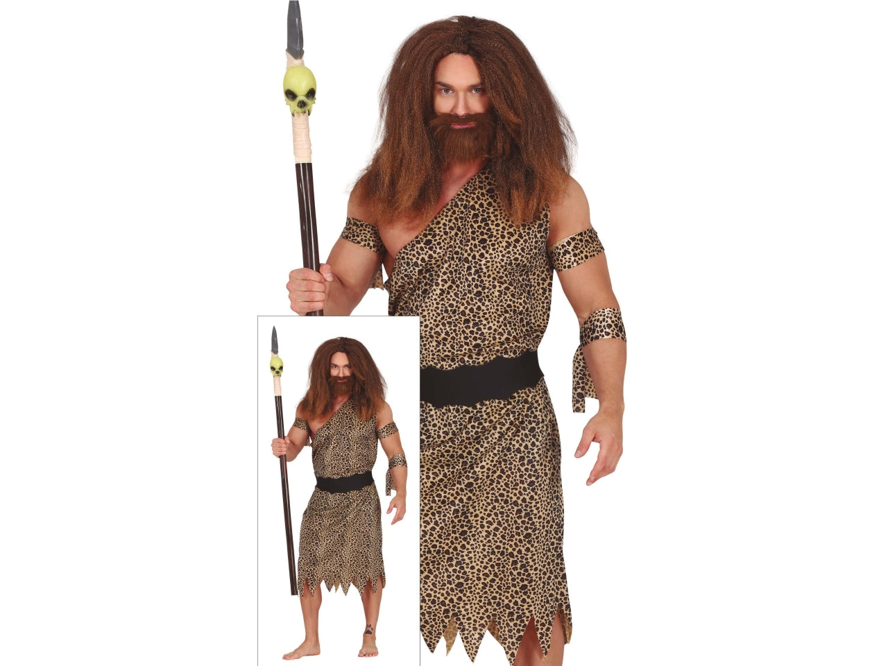 Costume adulto cavernicolo taglia L 52-54