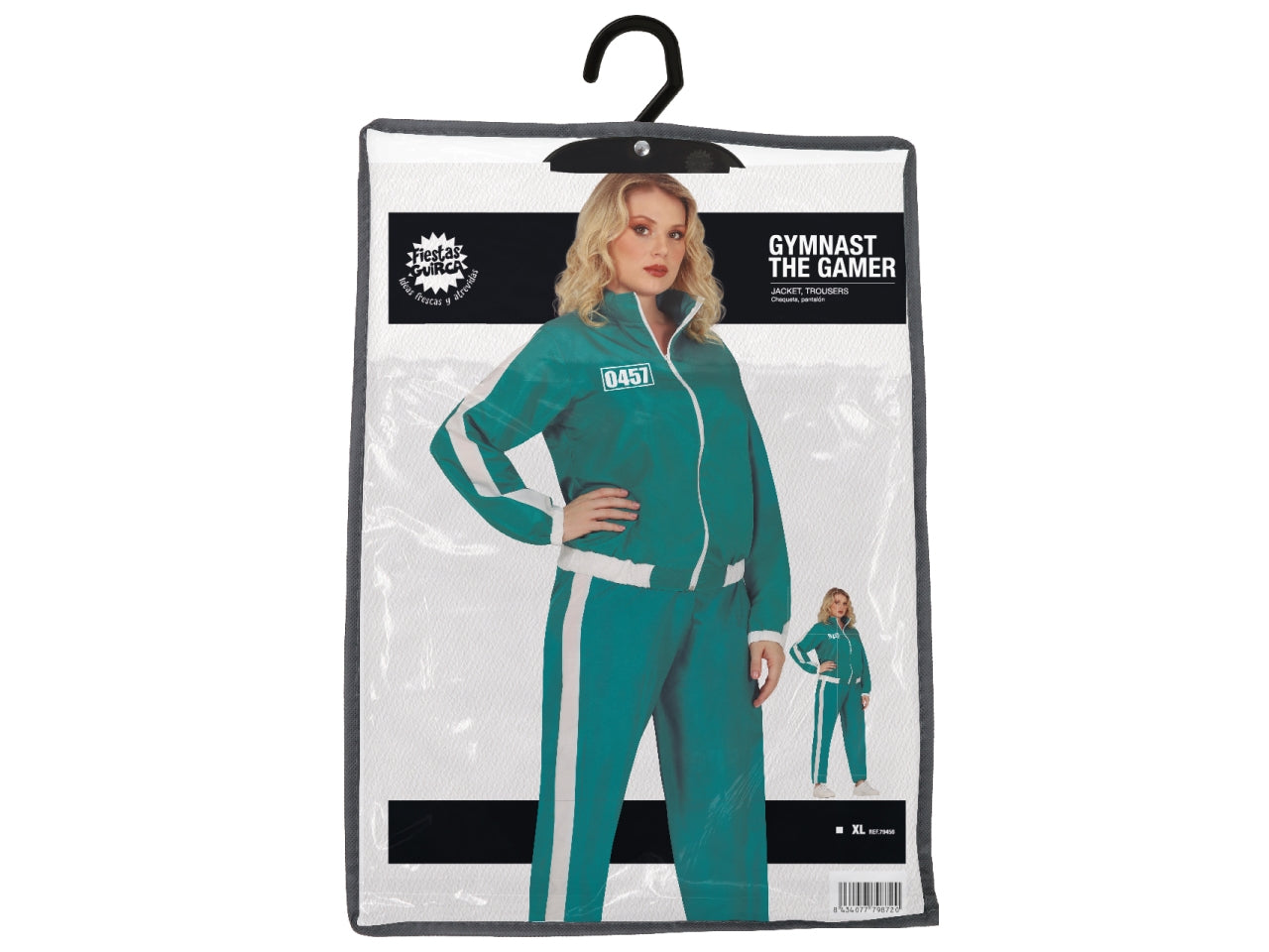 Costume adulto ginnasta the gamer taglia XL 44-46