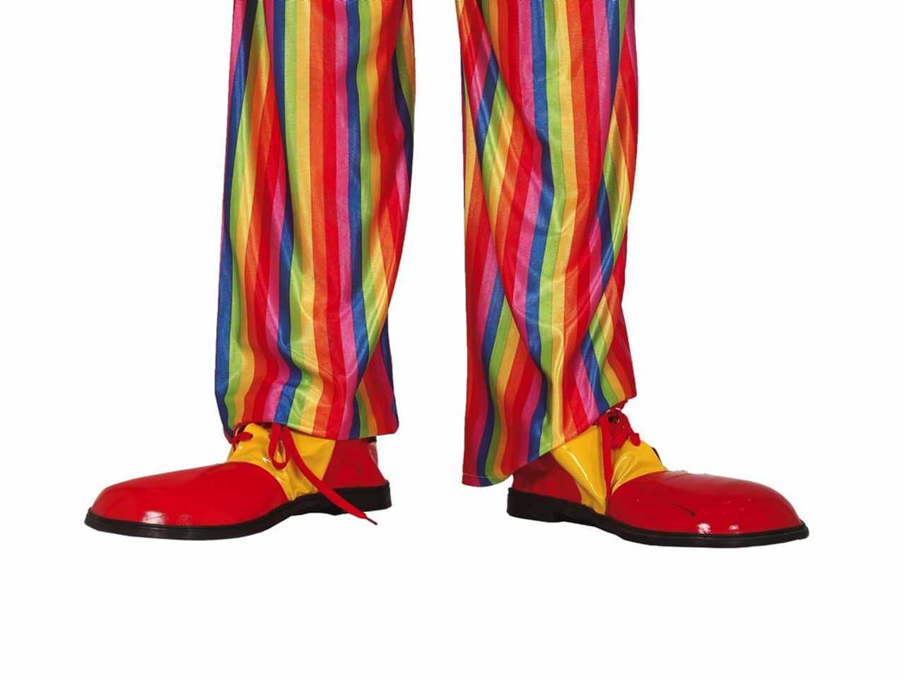 Scarpe da clown pagliaccio lusso giallo e arancione