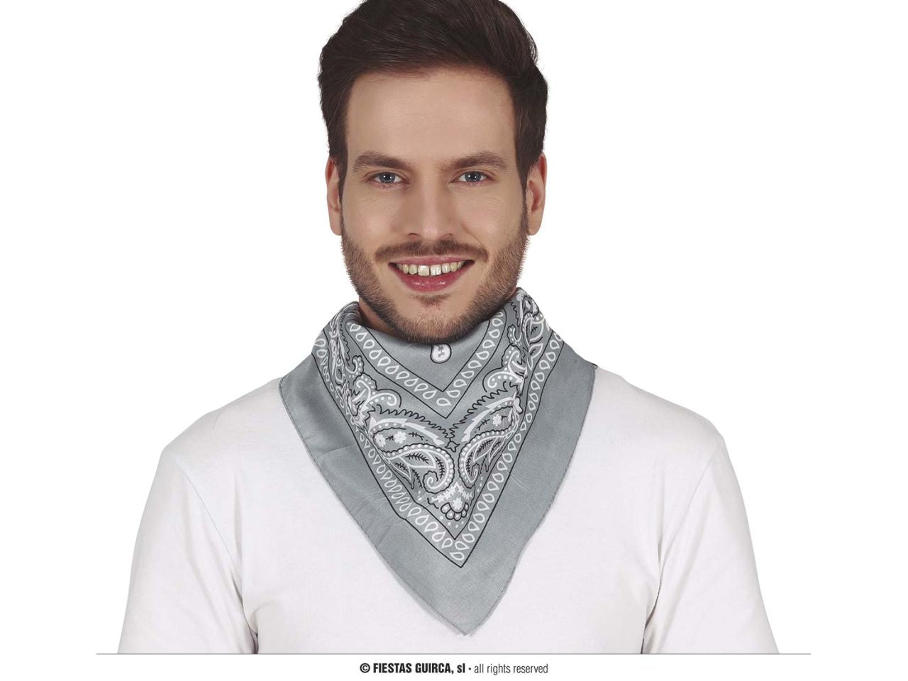 Bandana da cow boy grigio scuro