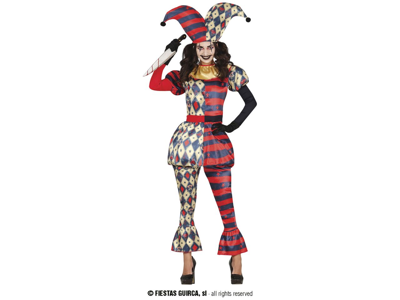 Costume donna arlecchino diamante taglia 36-38