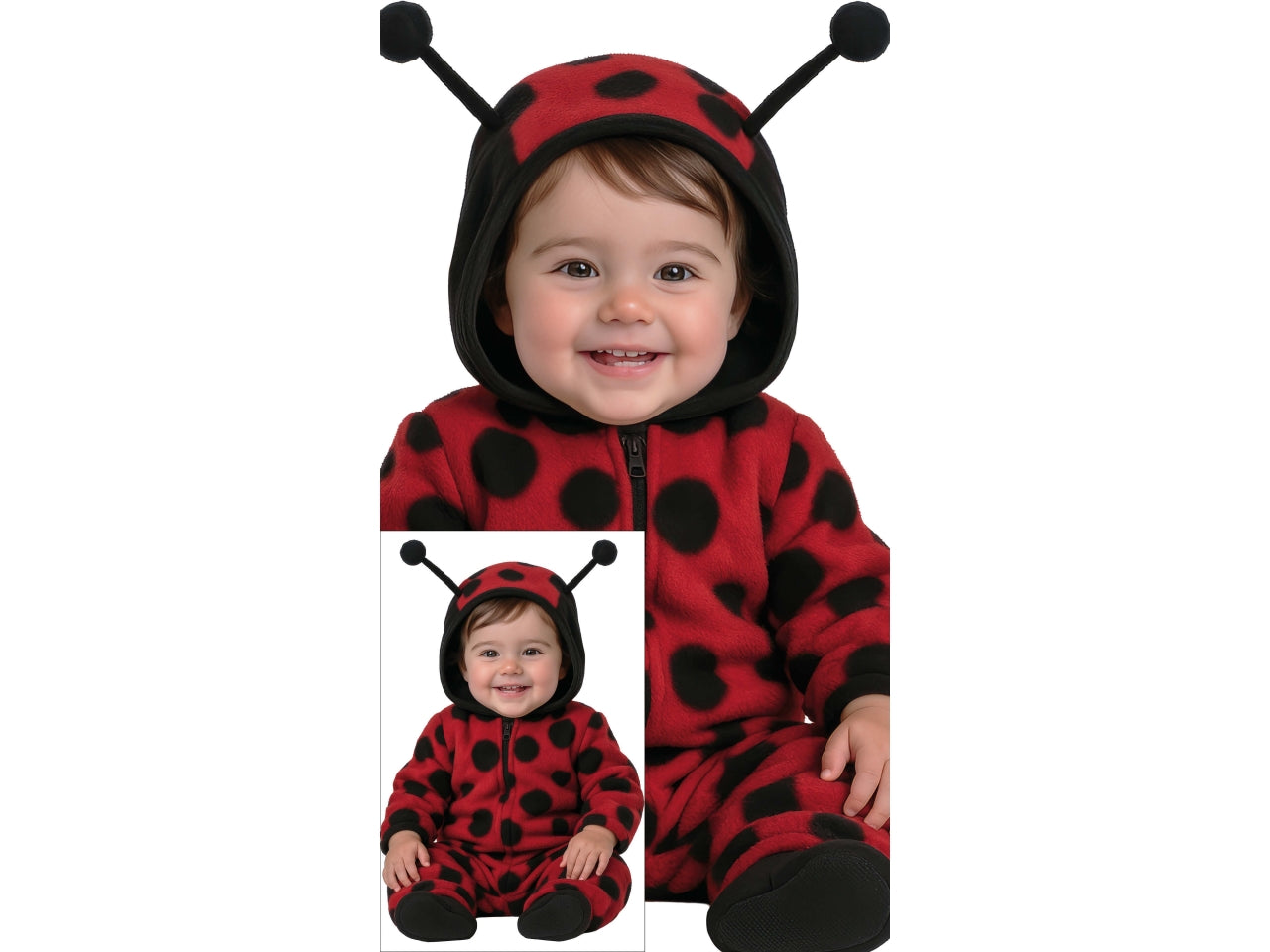 Costume baby coccinella taglia 12-18 mesi