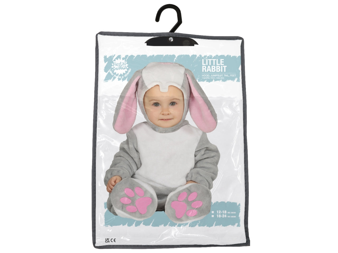 Costume baby coniglietto taglia 12-18 mesi