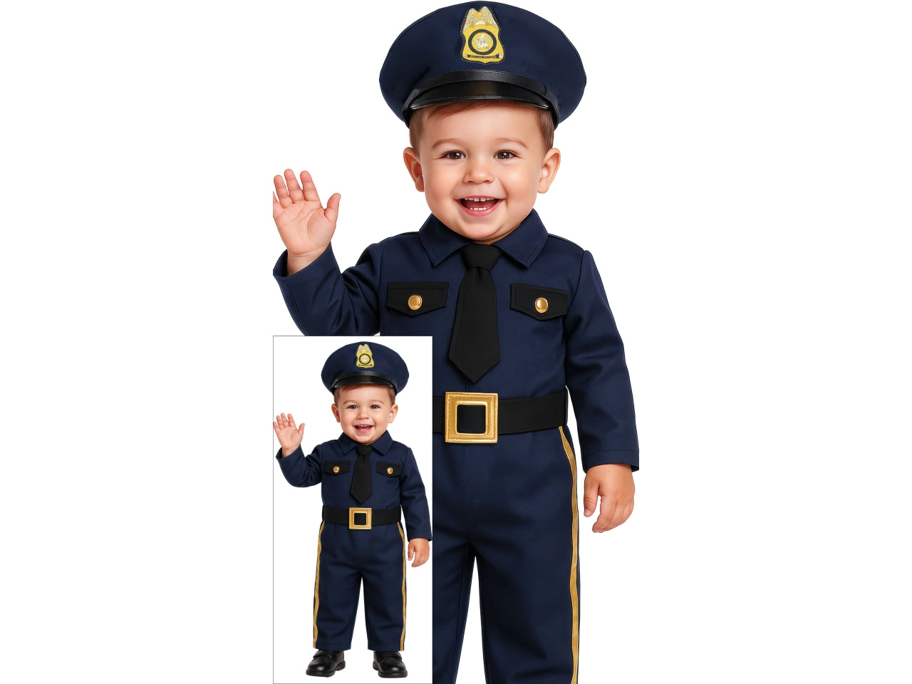 Costume baby poliziotto 18-24 mesi