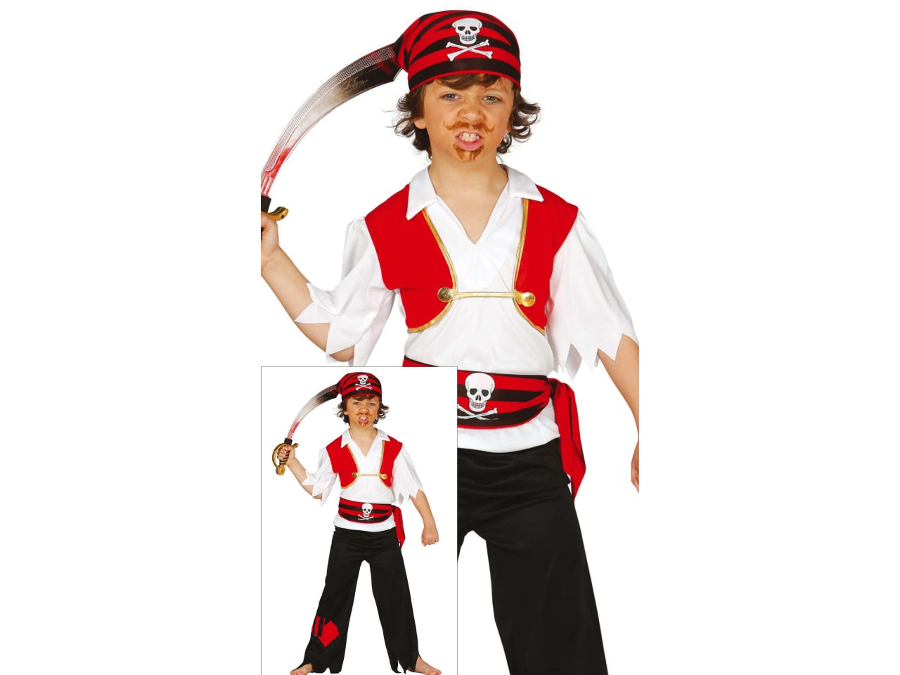 Costume pirata 5-6 anni