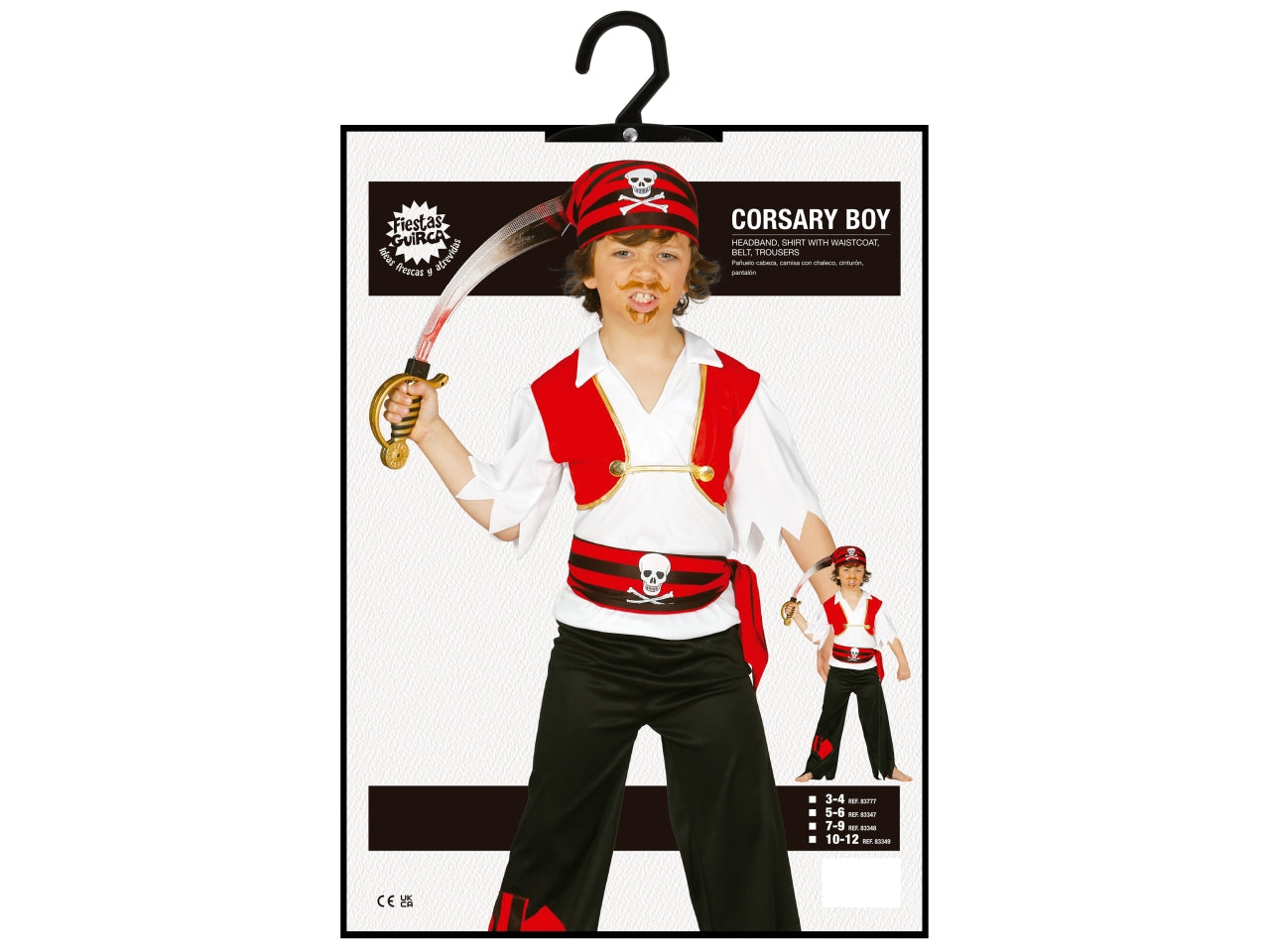 Costume pirata 5-6 anni