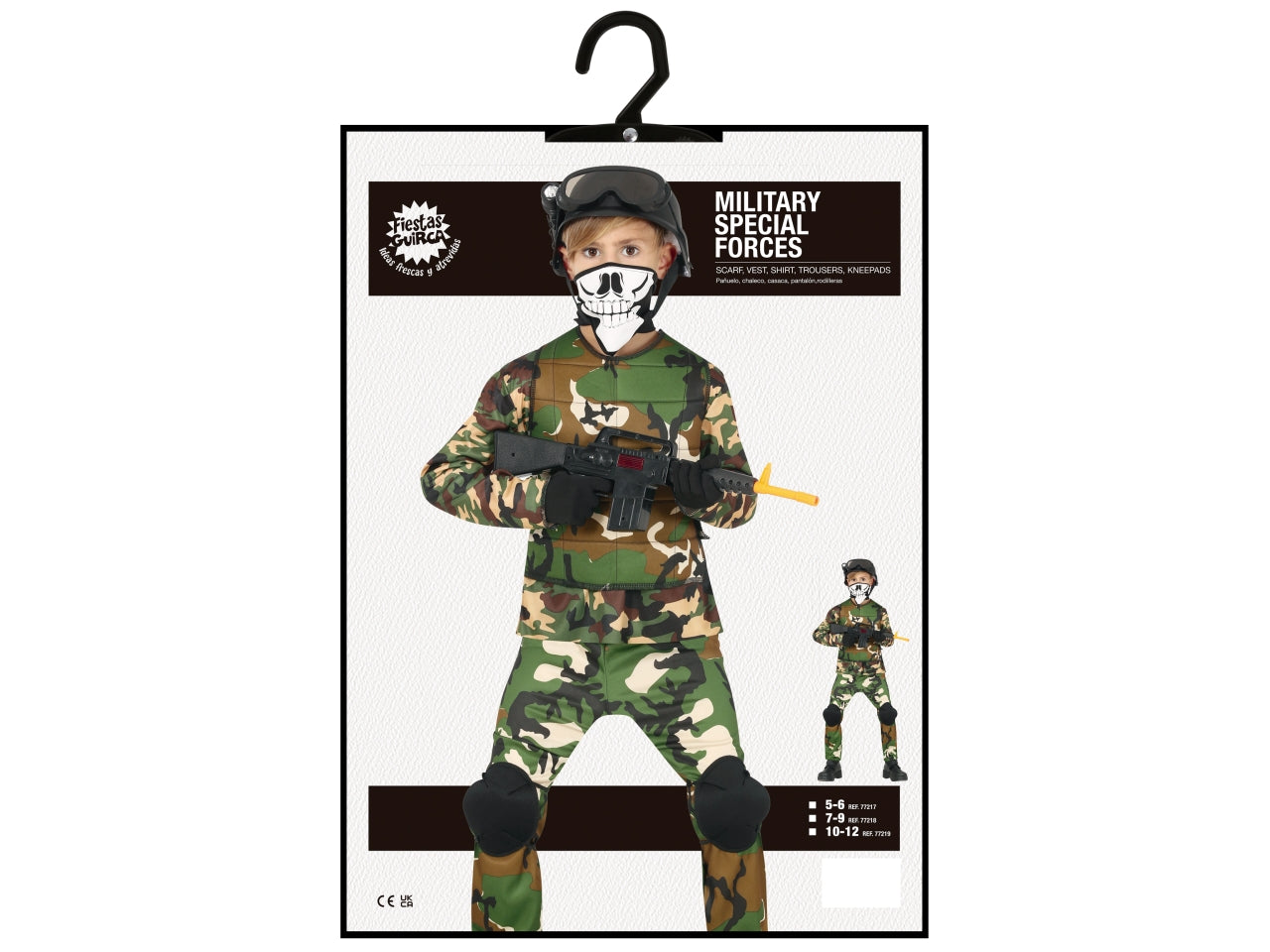 Costume militare taglia 10-12 anni