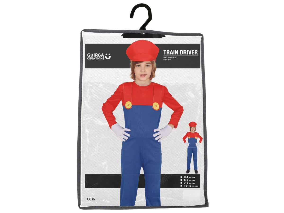 Costume macchinista treno 7-9 anni
