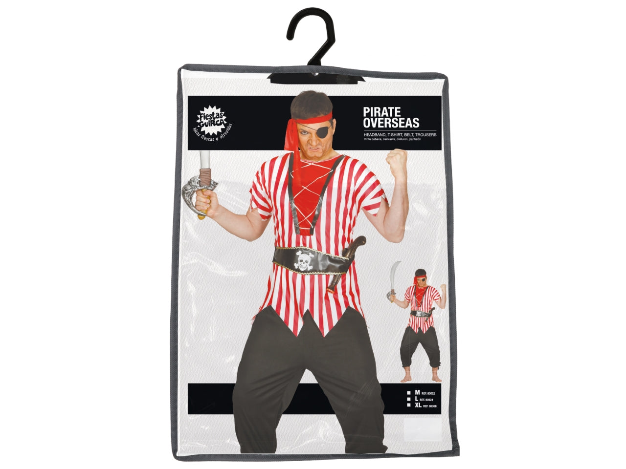 Costume adulto pirata d'oltremare taglia L 52-54