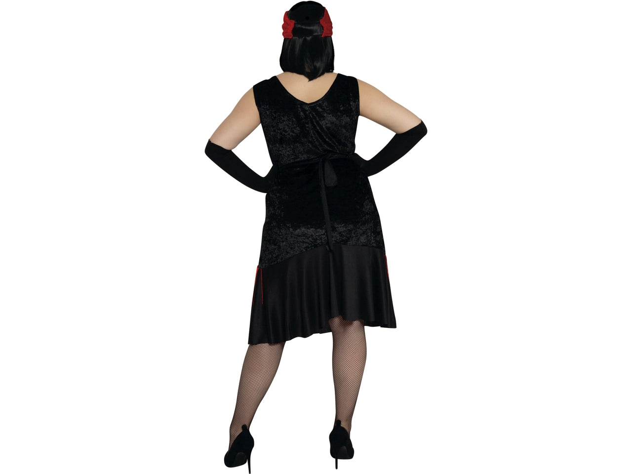 Costume adulto charleston rosso e nero taglia XL