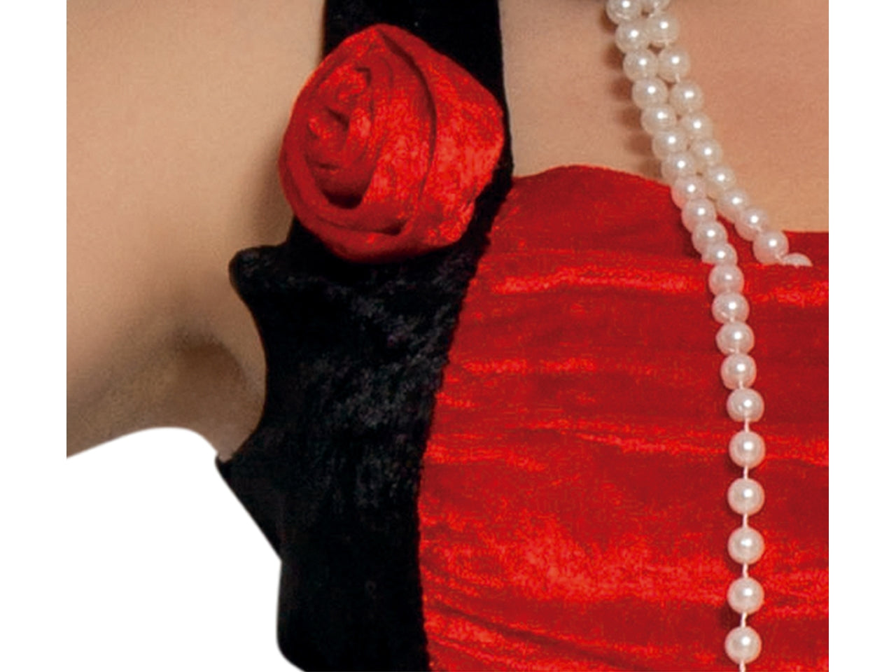 Costume adulto charleston rosso e nero taglia XL