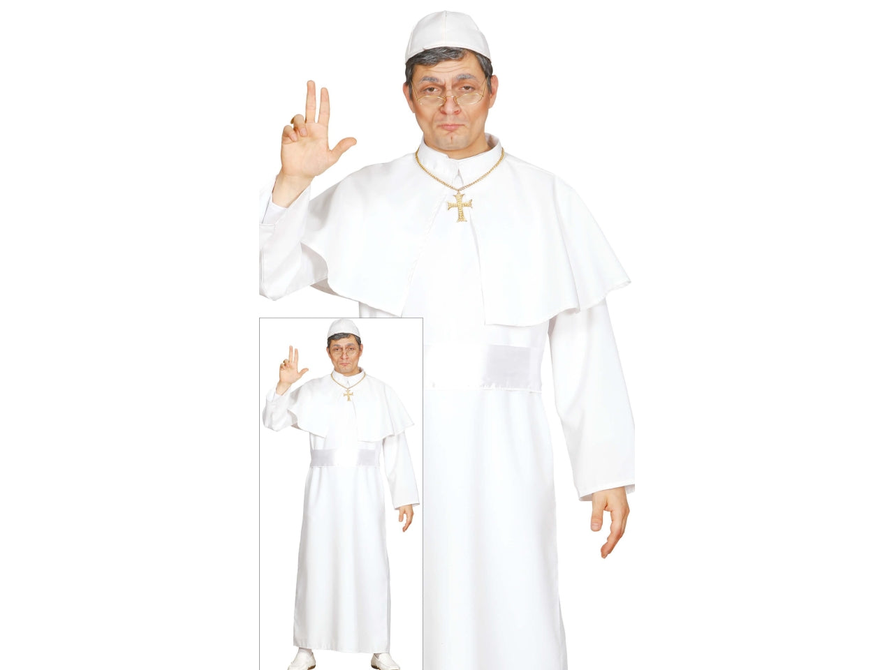 Costume adulto papa taglia M