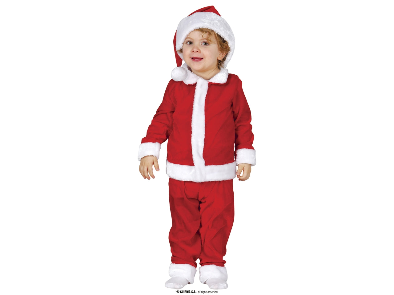 Costume da babbo natale baby taglia 18-24 mesi