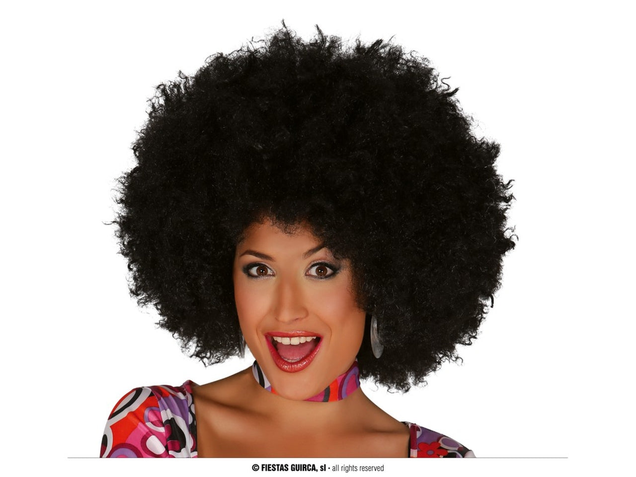 Parrucca maxi afro nera