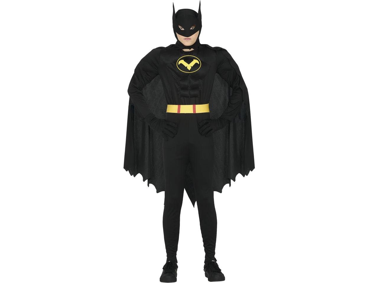 Costume eroe nero ragazzo 14-16 anni