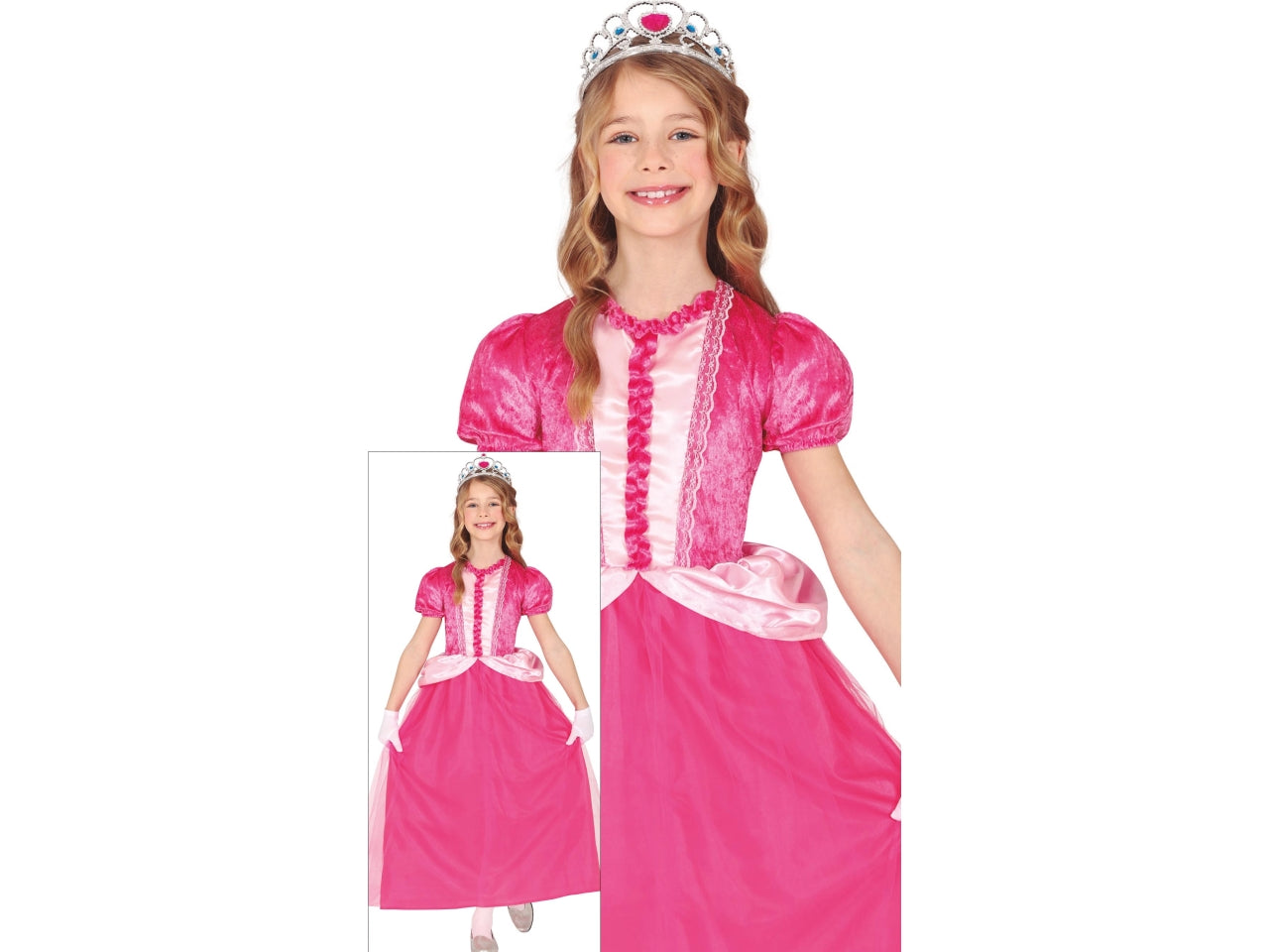 Costume principessa rosa 5-6 anni