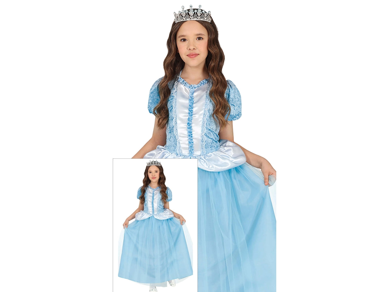 Costume principessa azzurra 3-4 anni