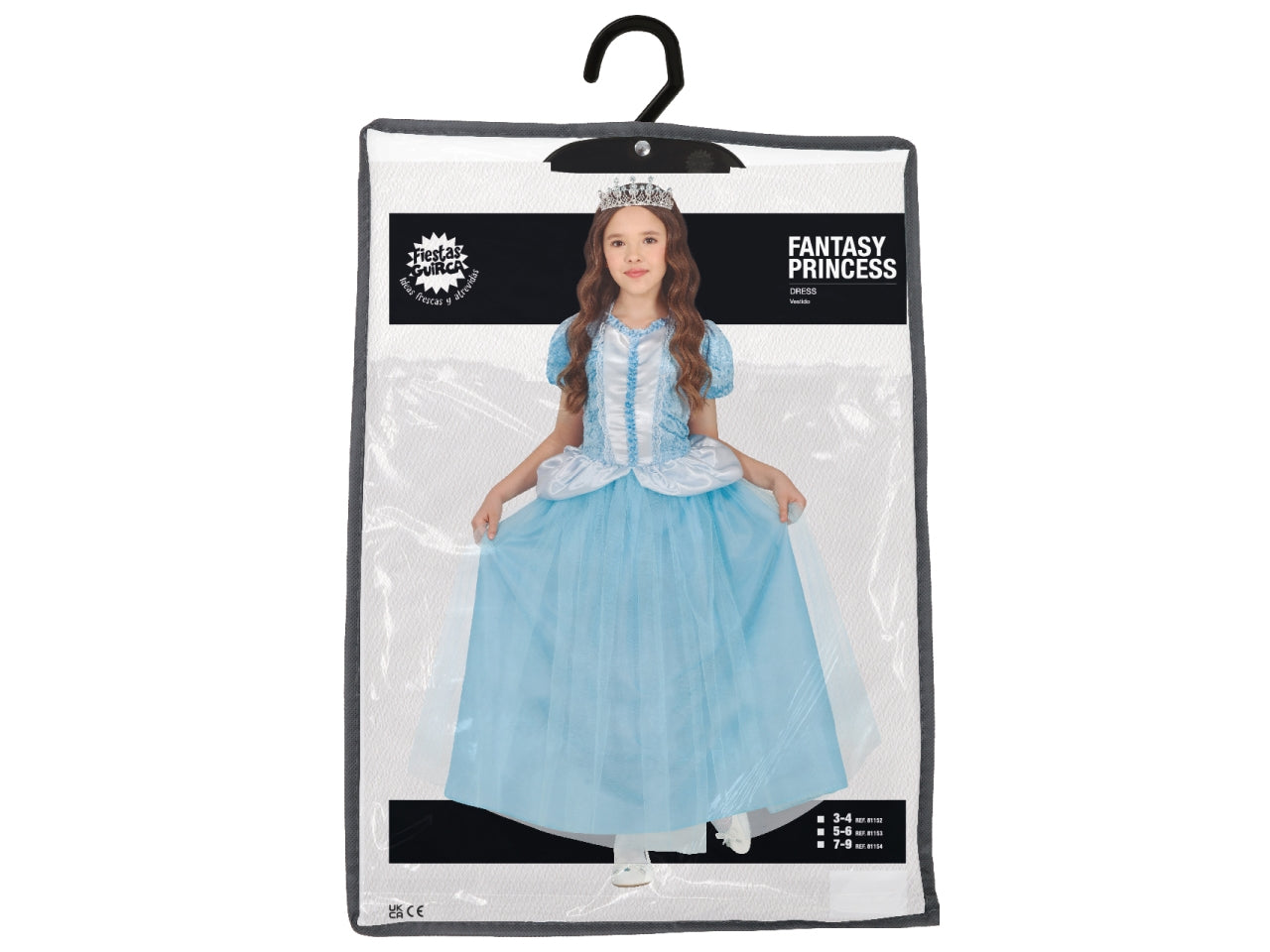 Costume principessa azzurra 7-9 anni