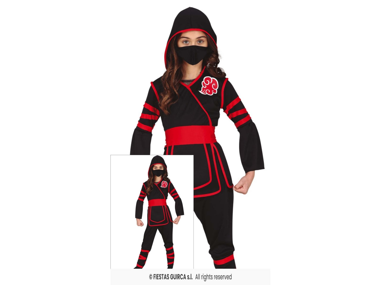 Costume ninja  bambino 3-4 anni