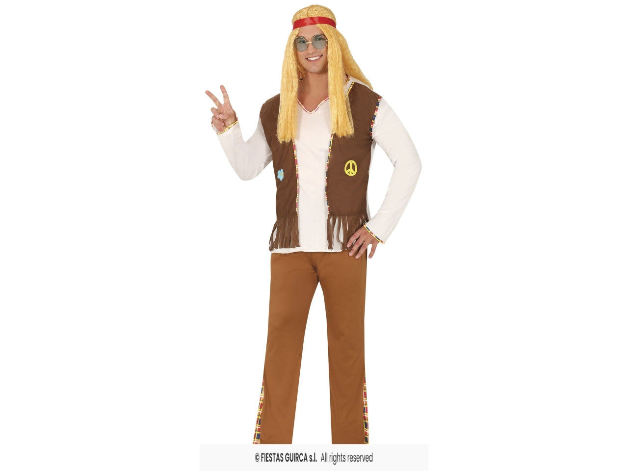 Costume hippie flower adulti 46-48 (s)