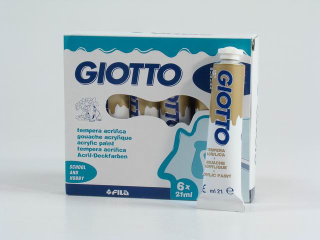 Tempera acrilica Giotto oro 21 ml