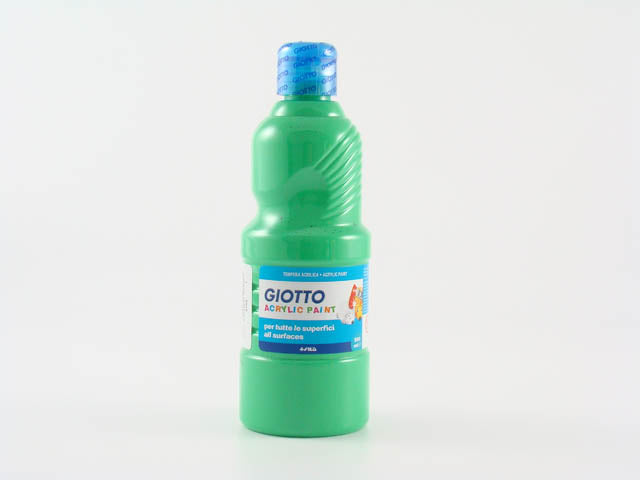 Tempera acrilica Giotto verde 500 ml