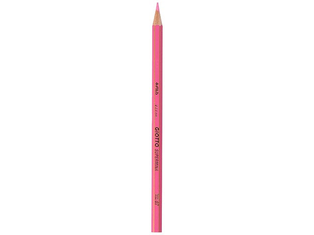 Pastelli supermina esagonale con fusto uguale alla mina rosa D 3.8 mm L 18 cm Giotto