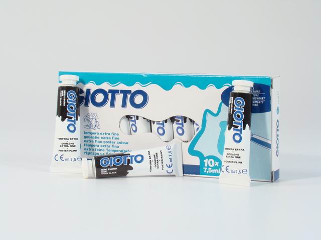 Tempera acrilica Giotto nero avorio 7.5 ml