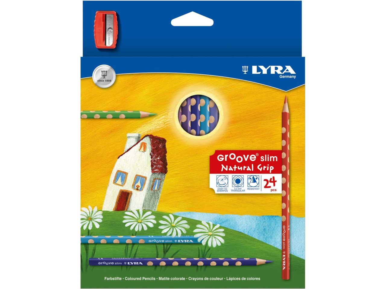 Lyra pastelli 24pz con temperamatie