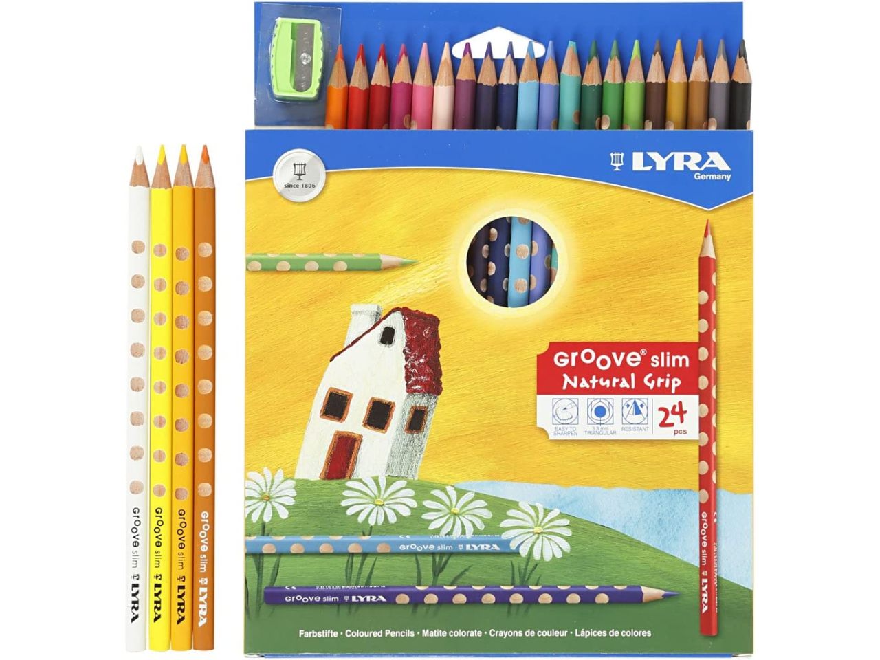 Lyra pastelli 24pz con temperamatie