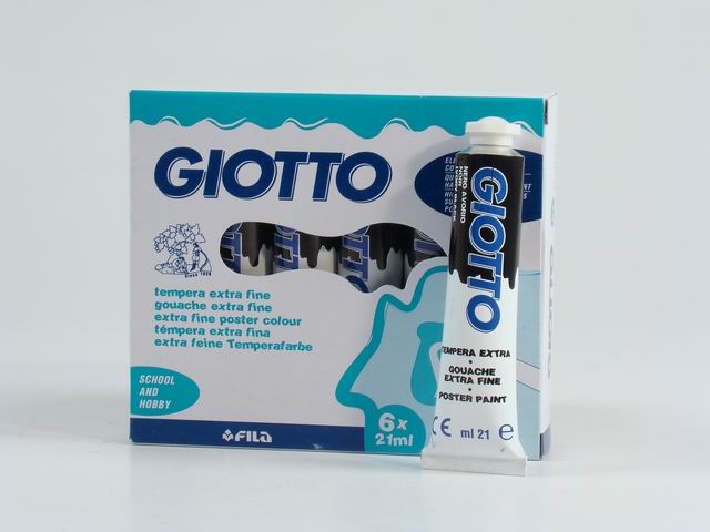 Tempera acrilica Giotto nero 21 ml