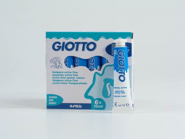 Tempera acrilica Giotto blu ciano 12 ml