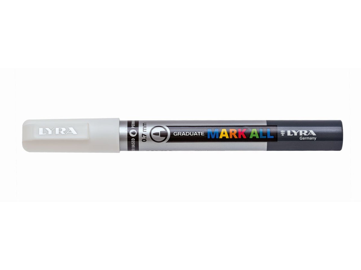 Marcatore lyra graduate mark all misura 0,7mm colore bianco